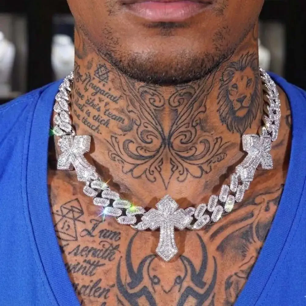 3 Cross Cuban Chain 20 Inch 9 D 1 E